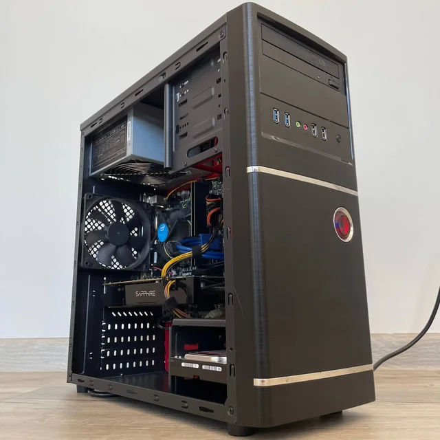 Компьютер 16GB DDR4 Intel Pentium G4400 с видеокартой Sapphire Radeon HD 6950 - Наушники и аксессуары в Екатеринбург