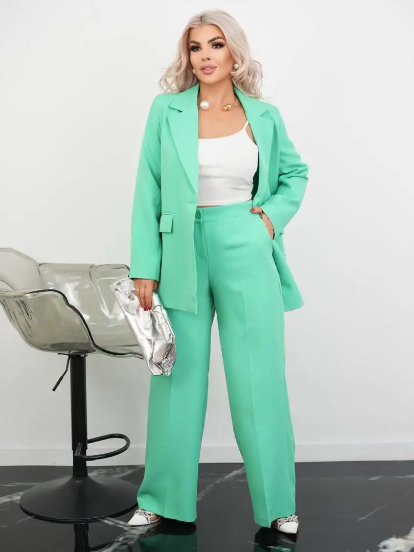 Женский классический брючный костюм 2-ка с брюками Палаццо - Женская одежда (Одежда) в Екатеринбург