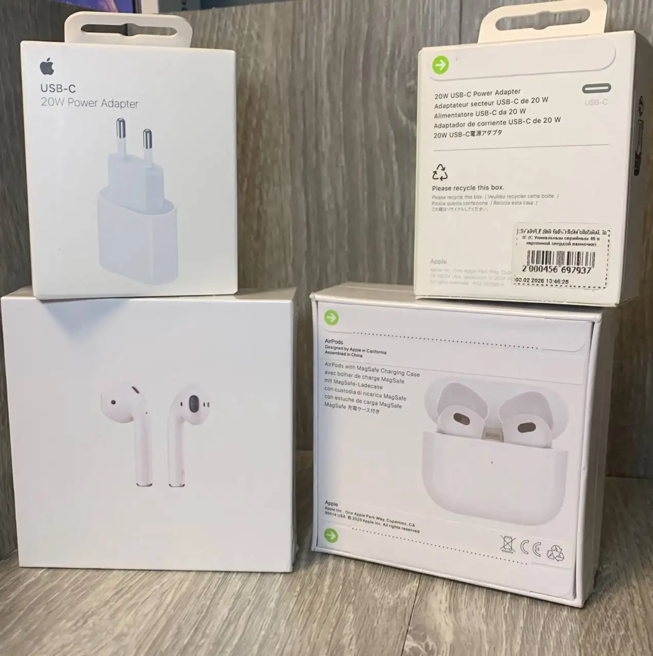 Адаптер Apple 20W и AirPods 3/2 - Аудиотехника и аксессуары (Электроника) в Екатеринбург