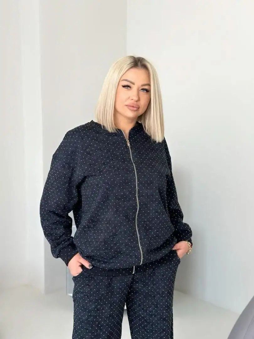 Спортивный женский костюм демисезон со стразами - Спортивная одежда (Одежда) в Екатеринбург