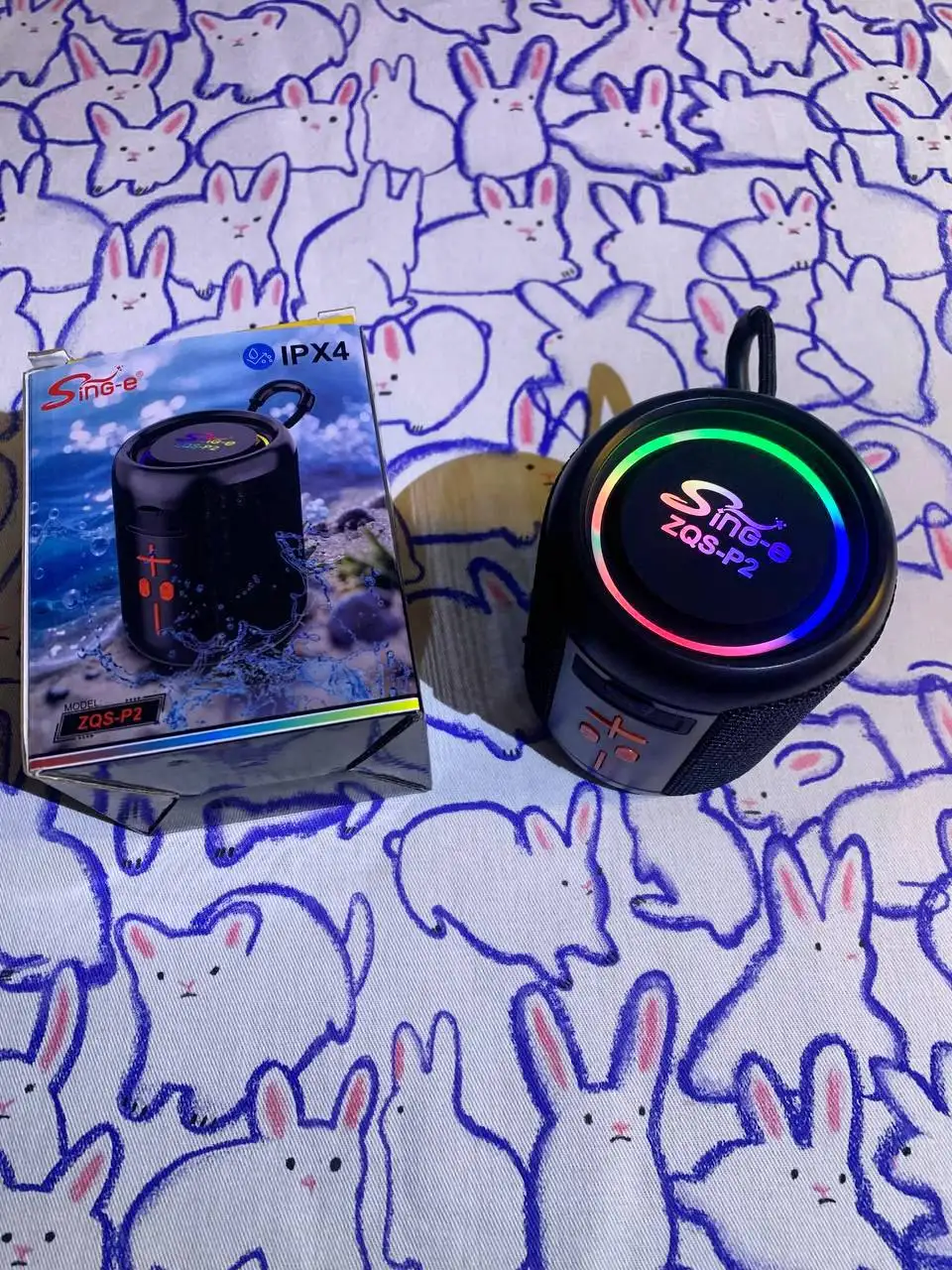 Портативная колонка ZQS-P2 с RGB-подсветкой - Аудиотехника (Электроника) в Екатеринбург