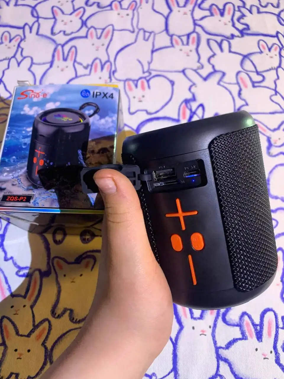 Портативная колонка ZQS-P2 с RGB-подсветкой - Аудиотехника (Электроника) в Екатеринбург