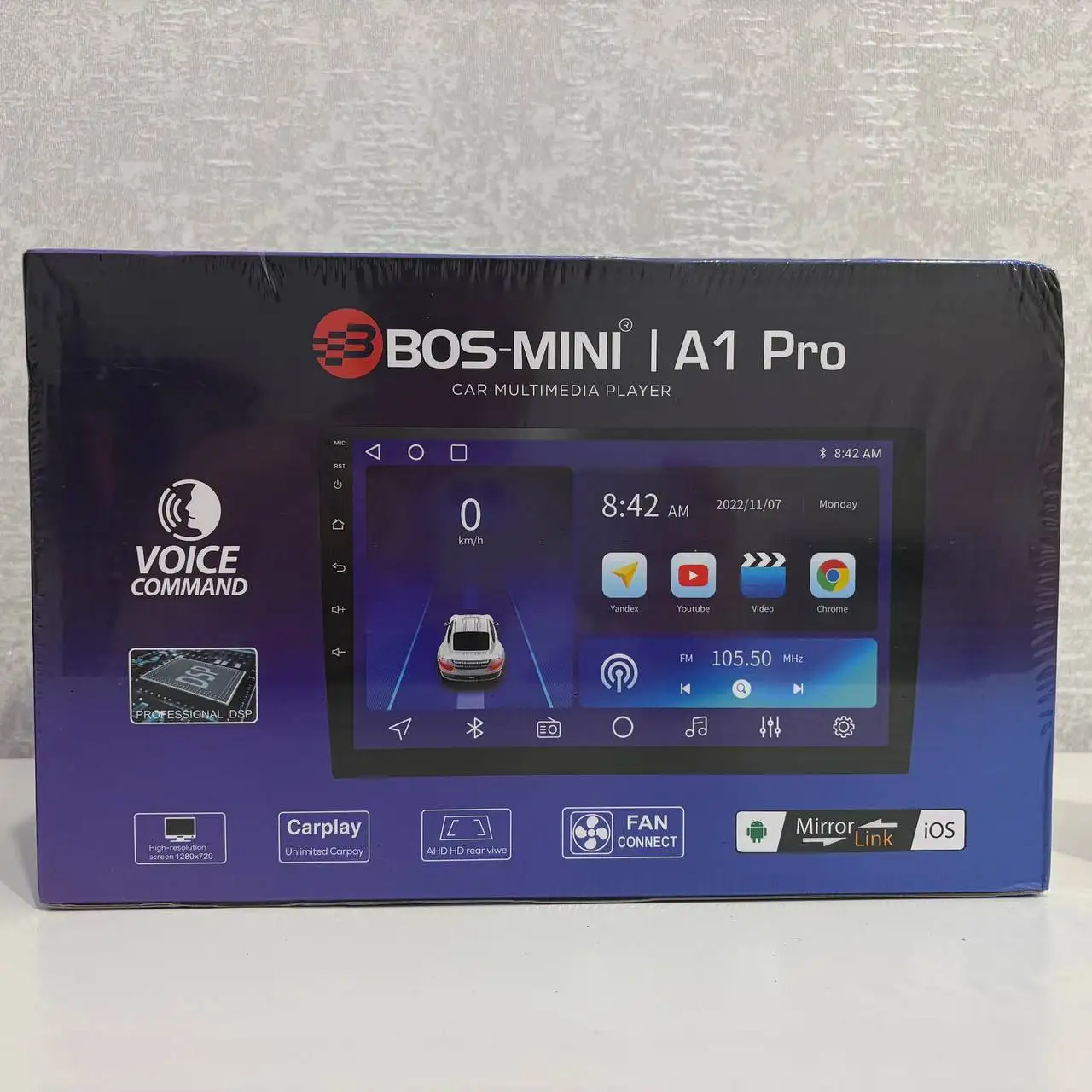 Андроид магнитола Bos-mini A1 Pro 9 дюймов с голосовым управлением и Carplay - Автомобильная электроника (Электроника) в Самара