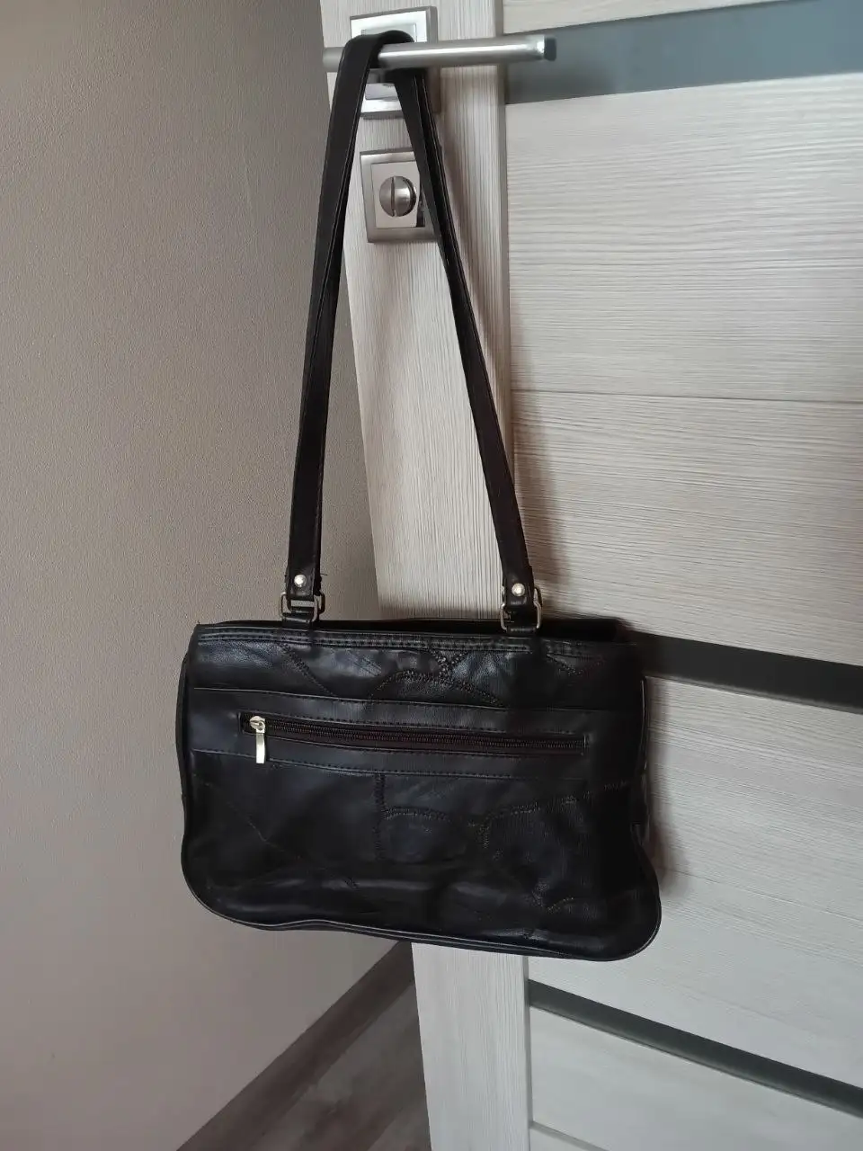 Сумка комбинированная кожа/кожзам темно-коричневая - Сумки (Одежда) в Тольятти