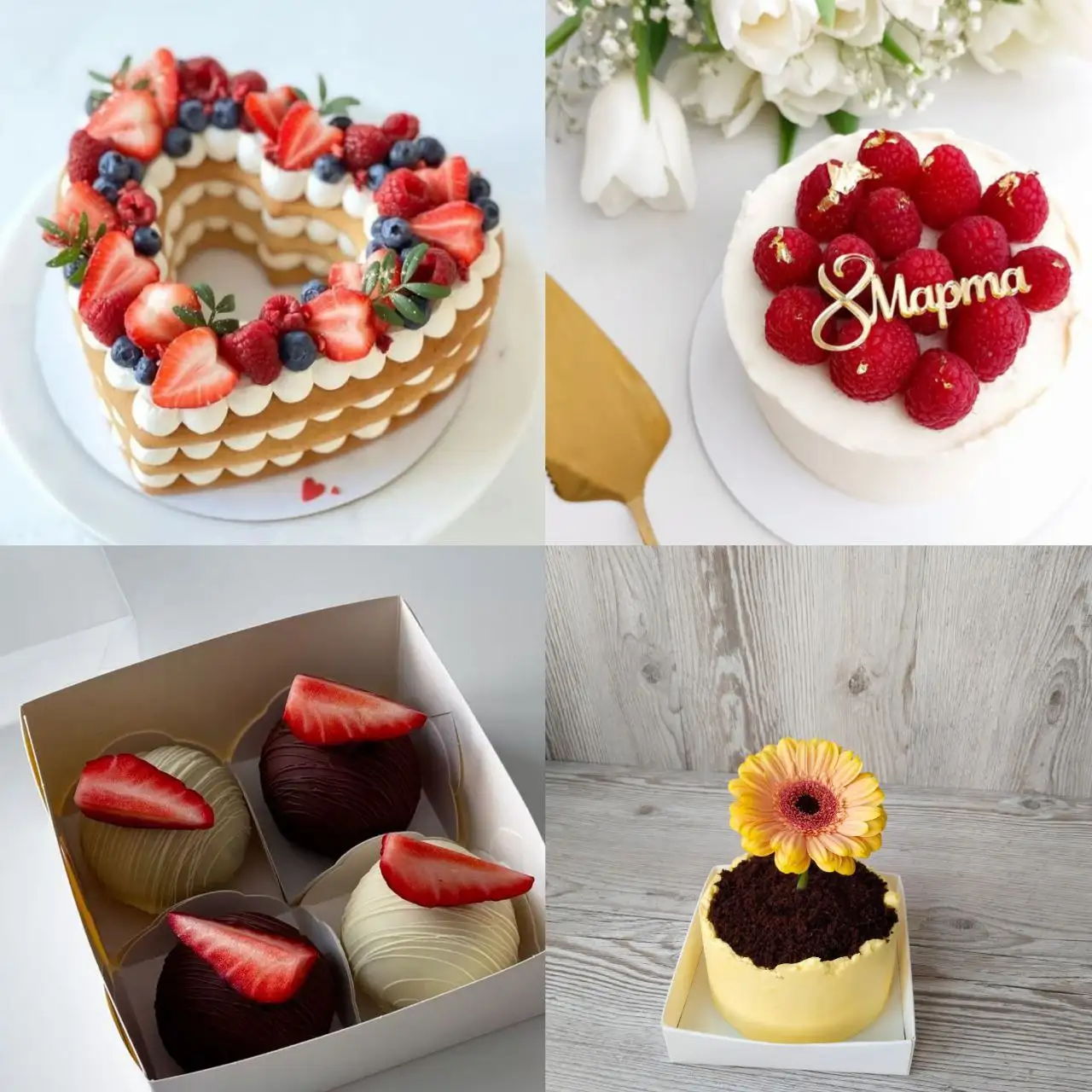 Сладкие подарки к 8 марта: бенто торты, десерты, клубника в шоколаде - Продукты питания (Барахолка) в Самарская область
