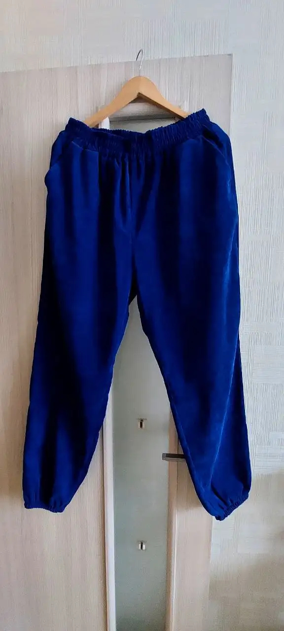 Женский брючный костюм синий вельвет новый с биркой - Женская одежда (Одежда) в Самара