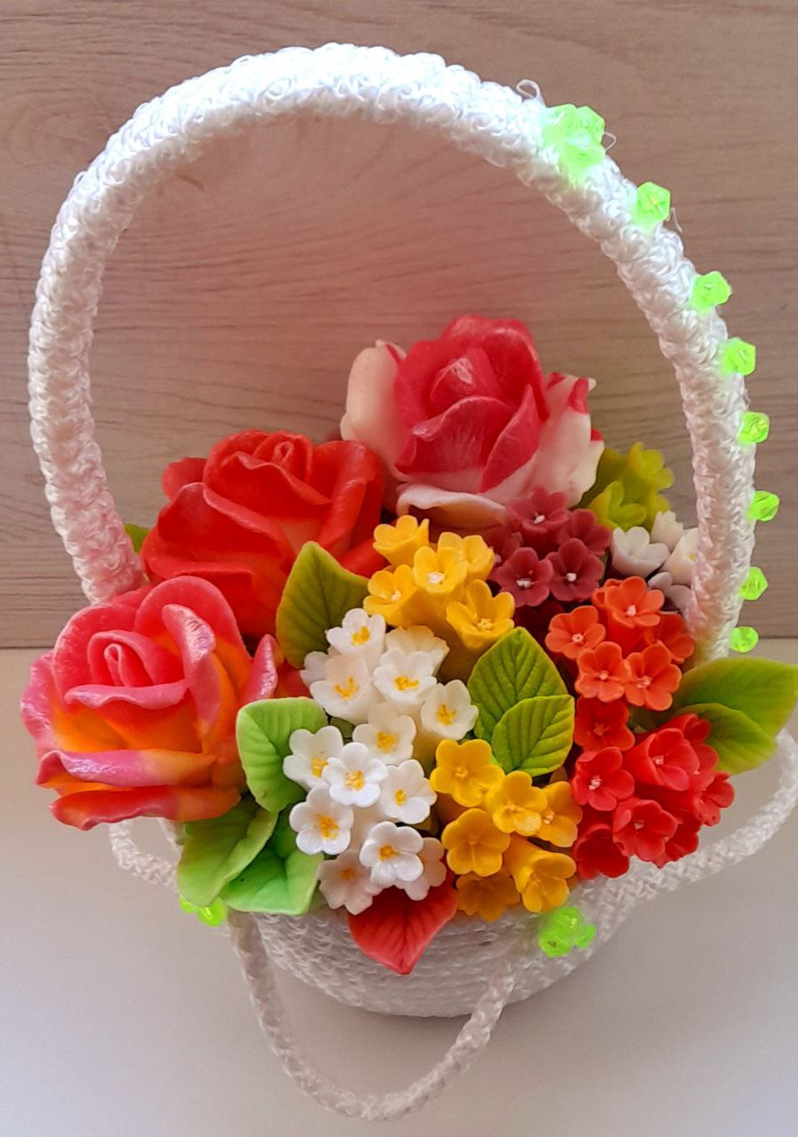 Букетики из ароматного мыла ручной работы