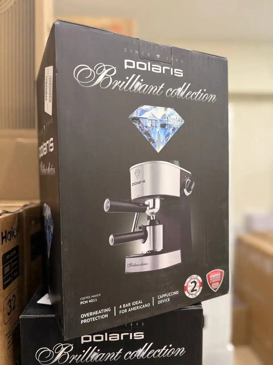 Кофемашина Polaris с ручным капучинатором