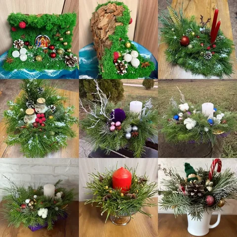 Композиции из натурального материала к Новому году - частное объявление в Самарская область