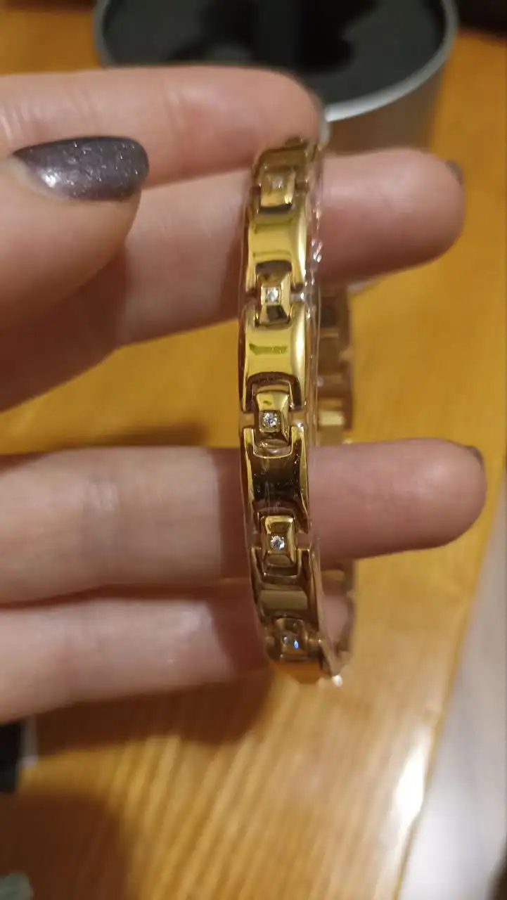 Биомагнитный титановый браслет женский