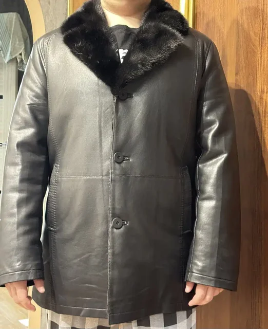 Продам мужскую кожаную дублёнку 60 размер - Одежда в Самарская область