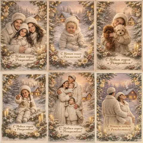 Рождественские открытки с вашего фото - частное объявление в Неизвестно