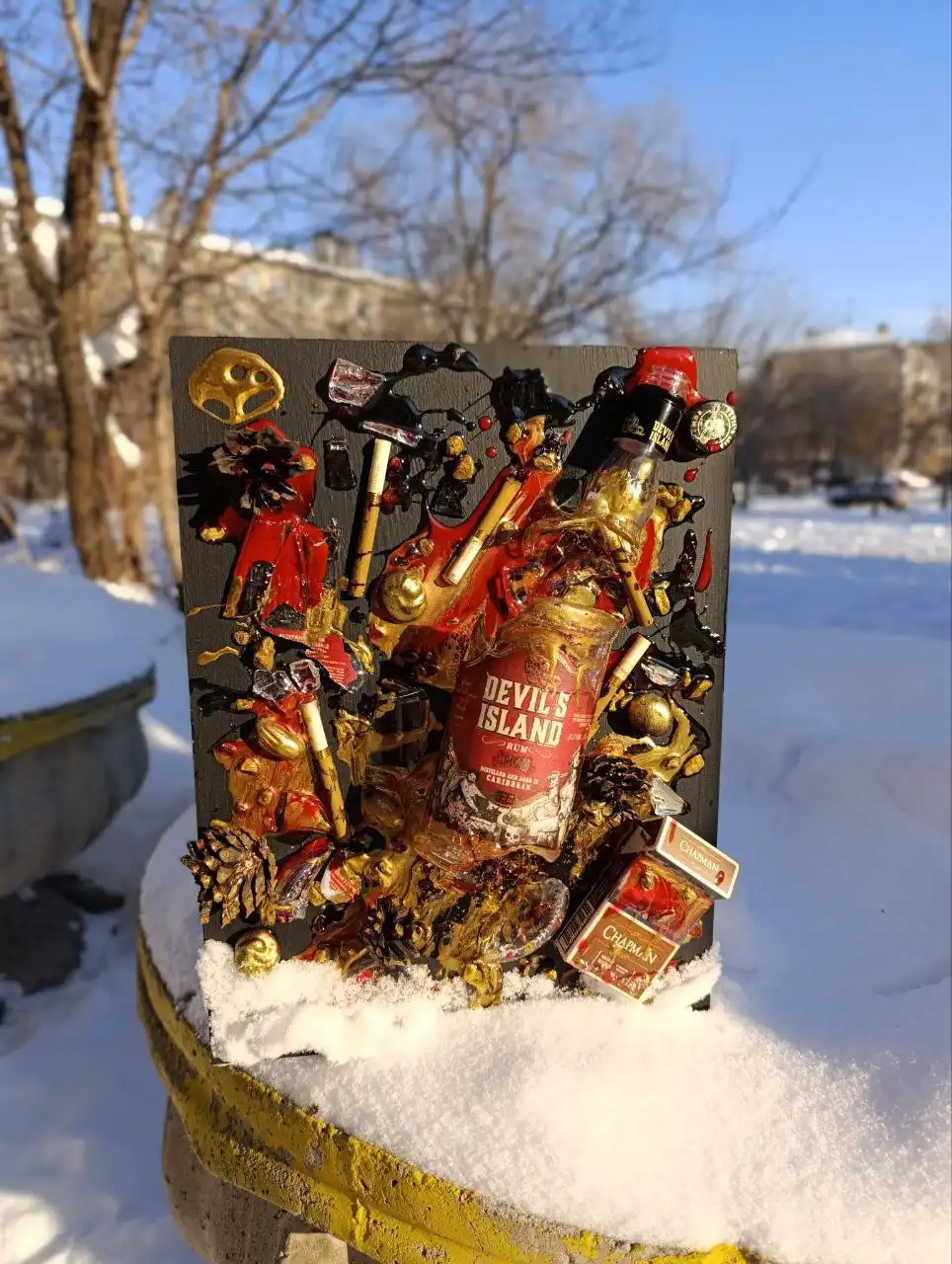 Эксклюзивные панно из смолы и переработанных бутылок - Хендмейд (Барахолка) в Самарская область