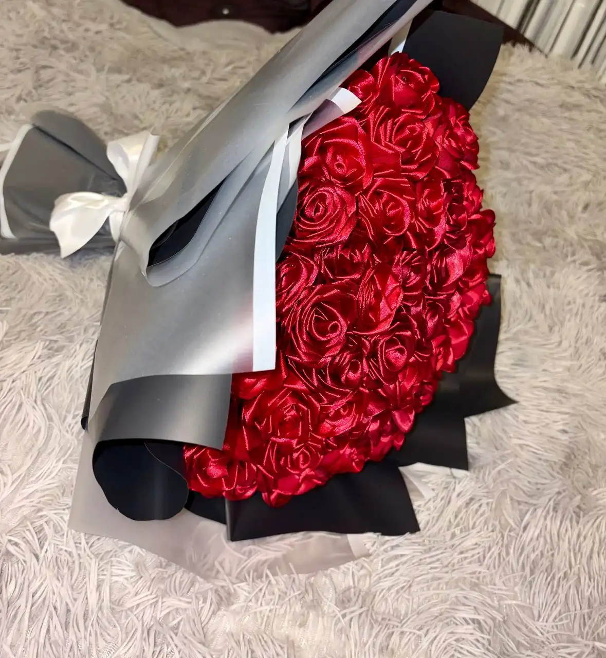 Букет из атласной ленты на заказ - Рукоделие (Услуги) в Самарская область