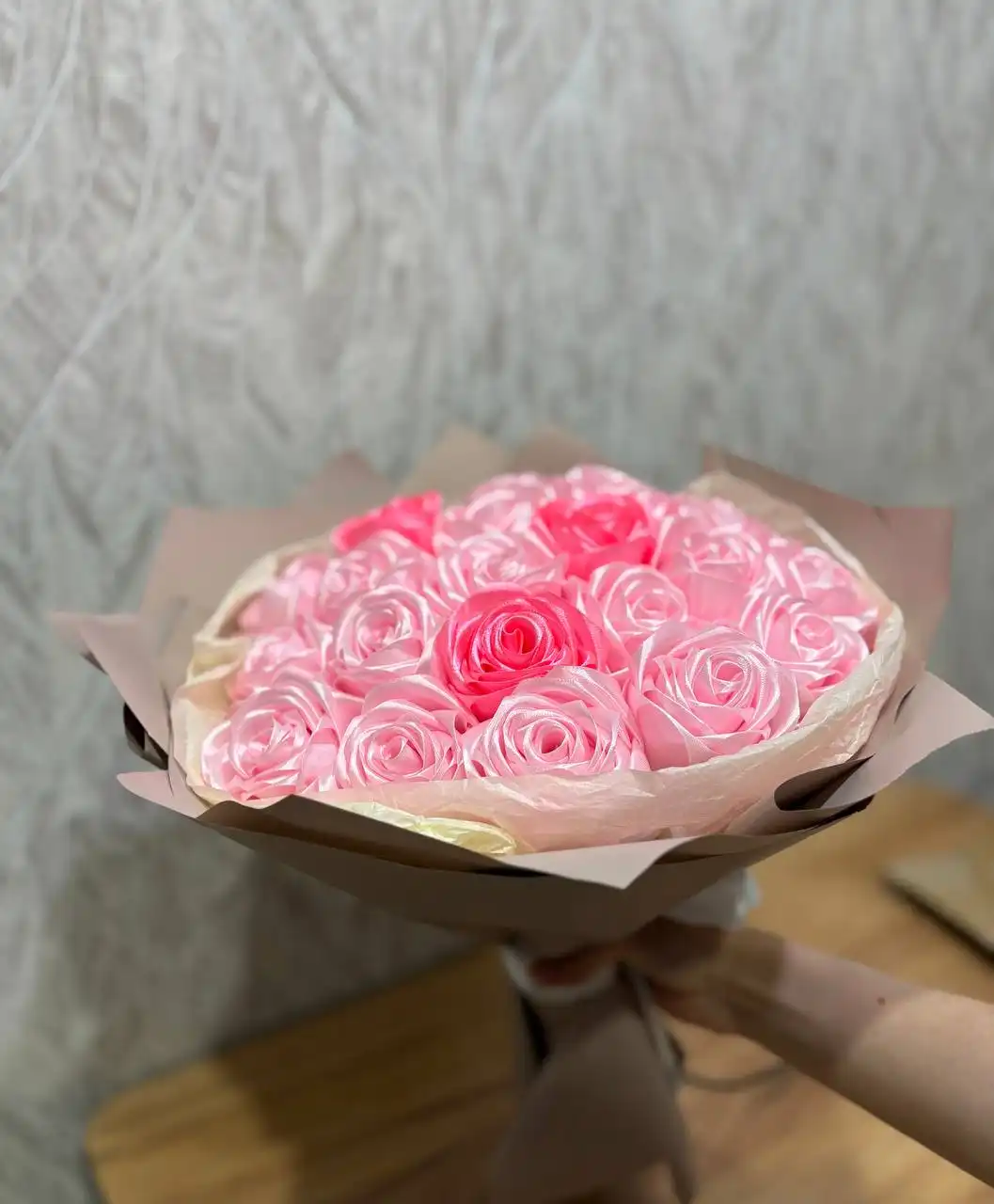 Букет из атласной ленты на заказ - Рукоделие (Услуги) в Самарская область