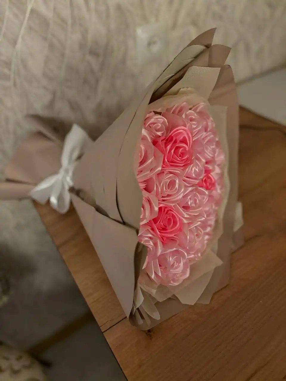 Букет из атласной ленты на заказ - Рукоделие (Услуги) в Самарская область