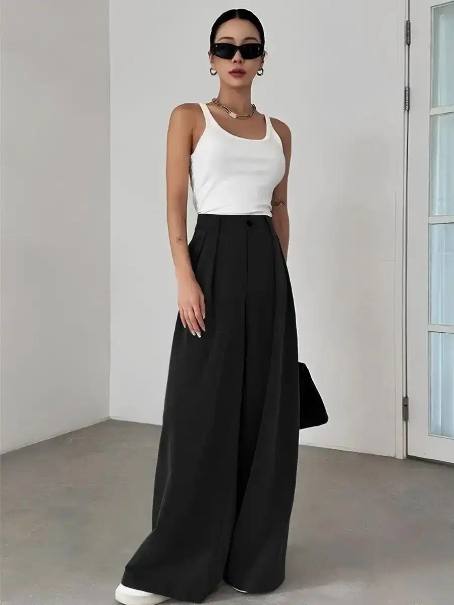 Брюки широкие палаццо