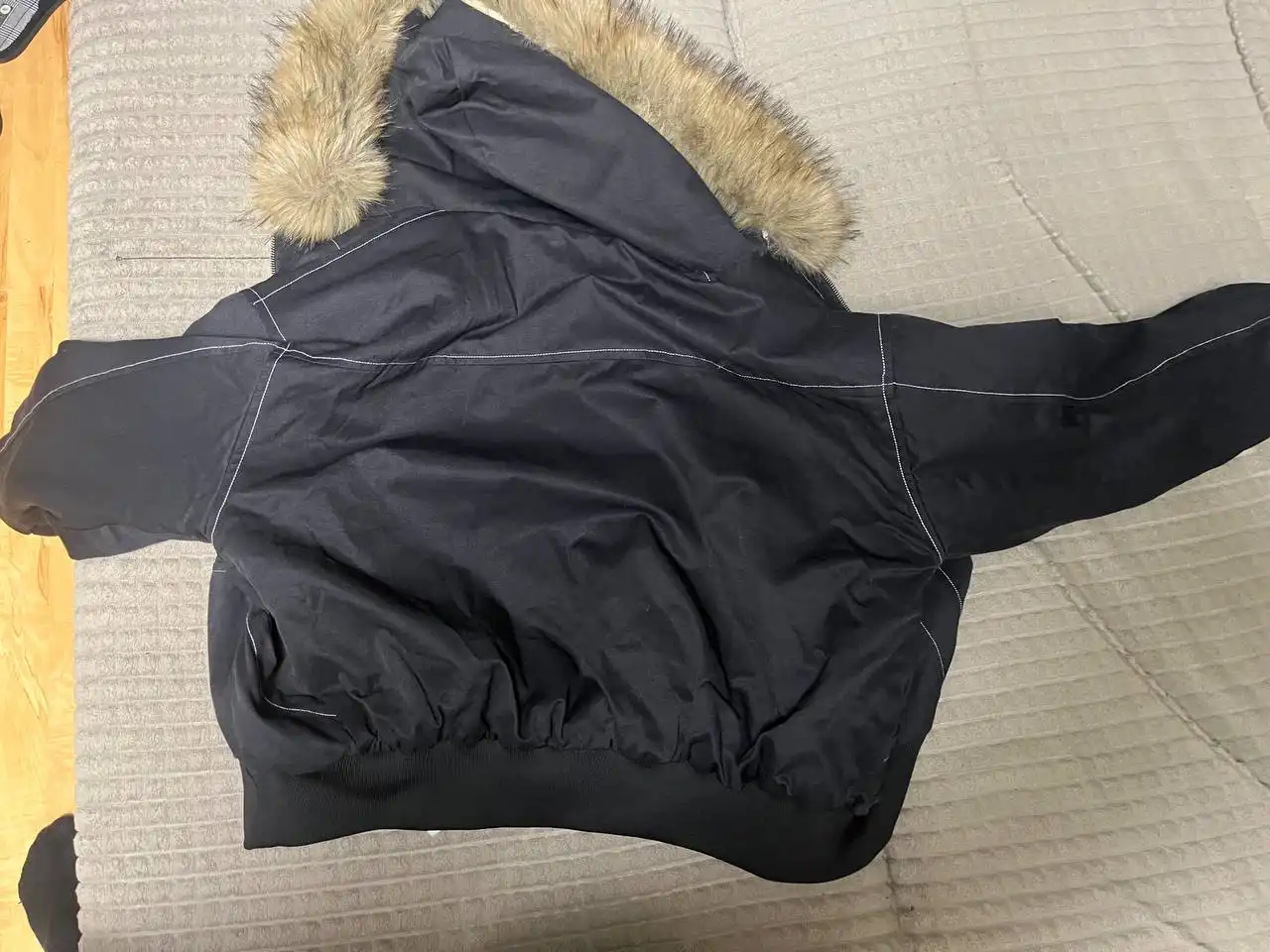 Новый бомбер с мехом для роста 160-180 см