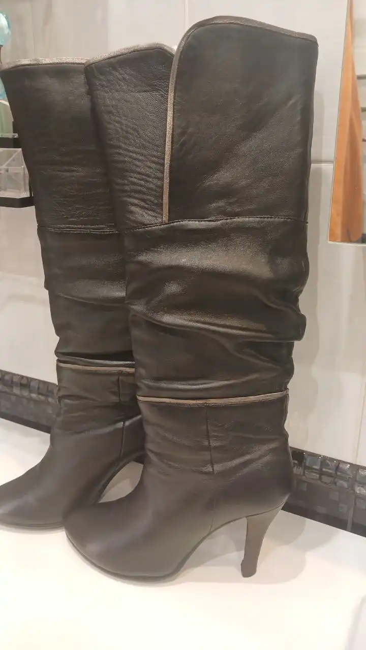 Сапоги из натуральной итальянской кожи