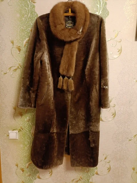 Шуба мутоновая из натурального меха, 58 размер - Одежда в Уфа