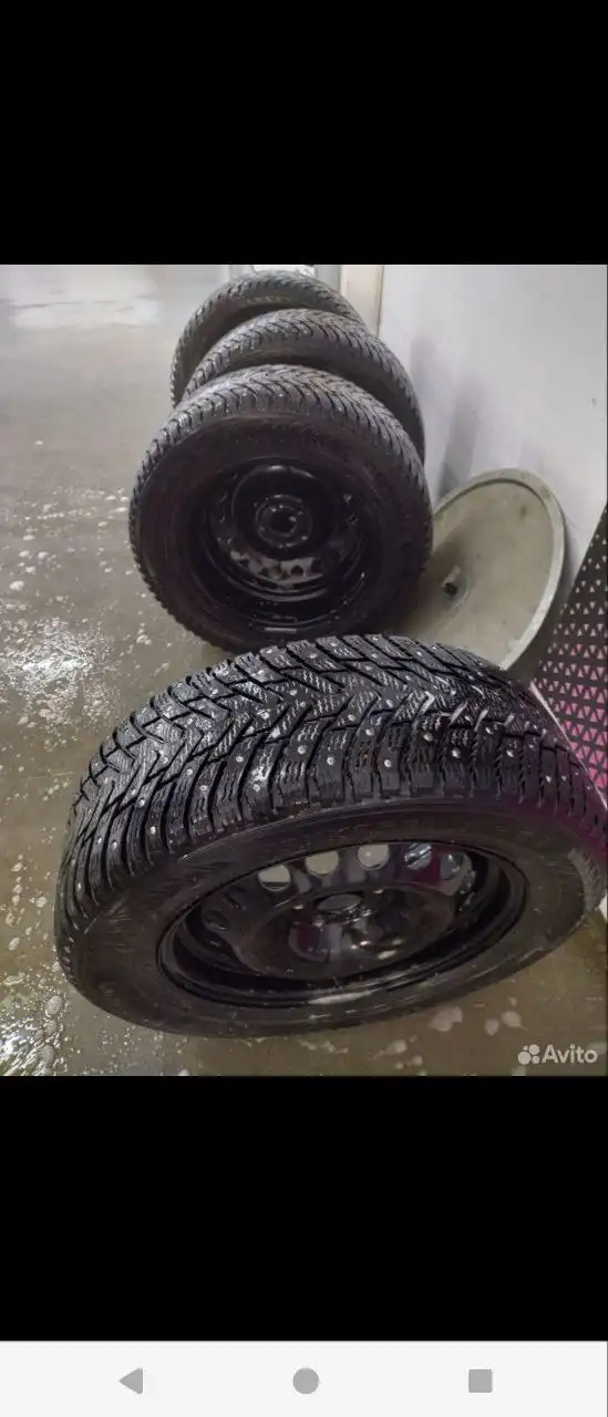 Комплект шин Nokian Hakapelitta 8 с дисками 205/65 R16 - Шины и диски (Запчасти) в Уфа