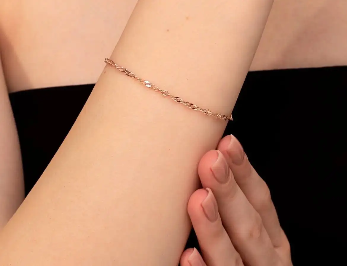 Новый женский золотой браслет с пломбами и биркой, размер 19 - Украшения (Барахолка) в Уфа