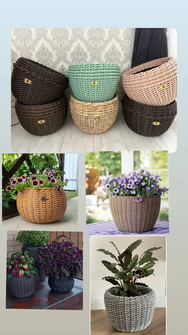 Кашпо из ротанга 12 литров в Нагаево - Садовые товары (Для дома и дачи) в Нагаево