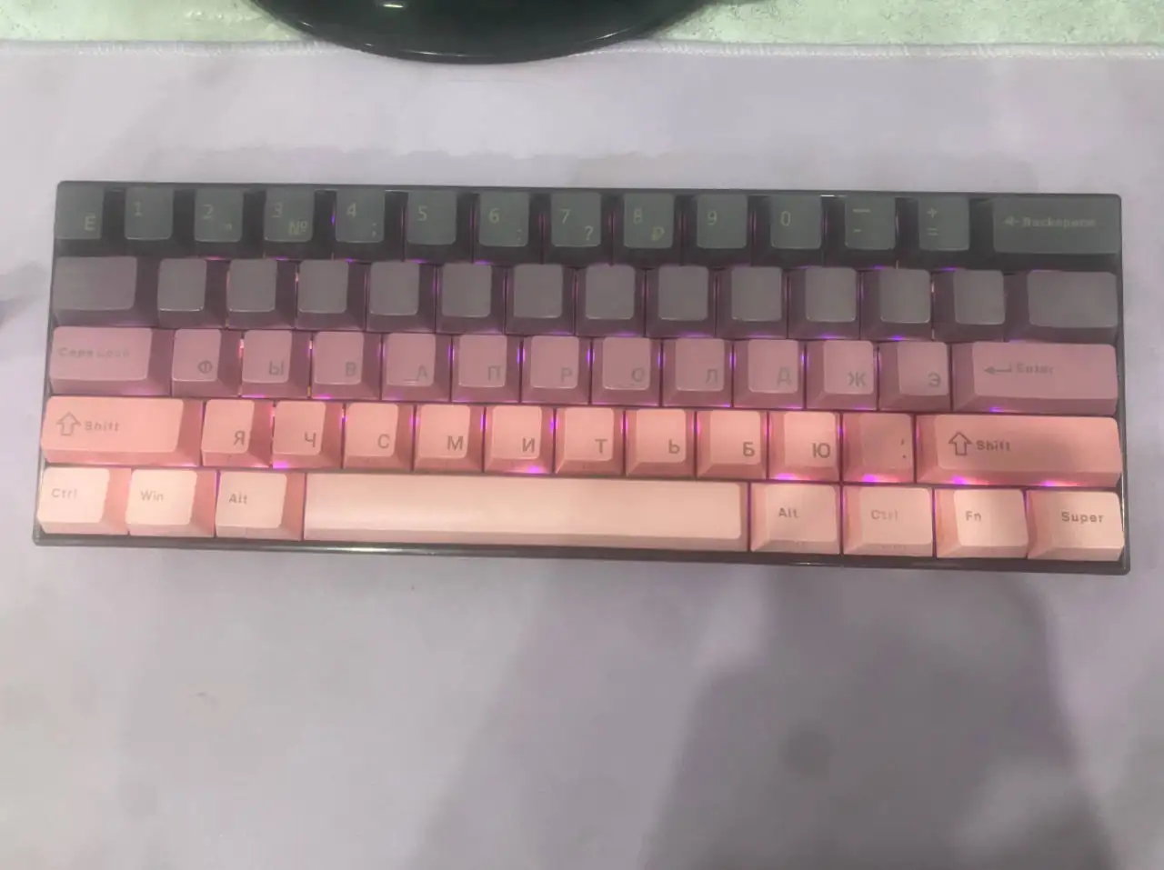 Кастомная клавиатура на борде DRACONIC PRO 60% с линейными свитчами Bullet S - Компьютерная периферия (Электроника) в Уфа