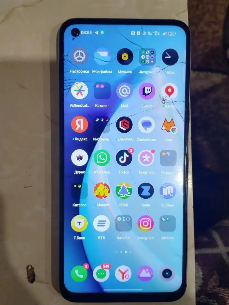 Продам realme 8i 4/64 с разбитым экраном - Смартфоны (Электроника) в Уфа