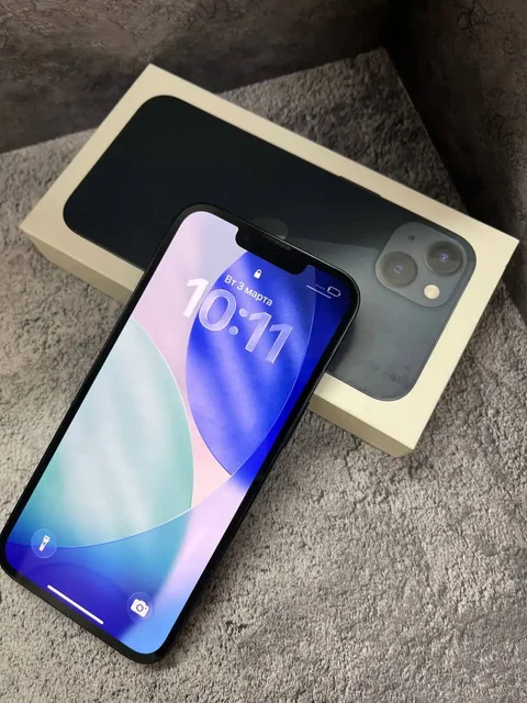 iPhone 13 128 gb Чёрный в идеальном состоянии - Радиоэлектроника в Уфа