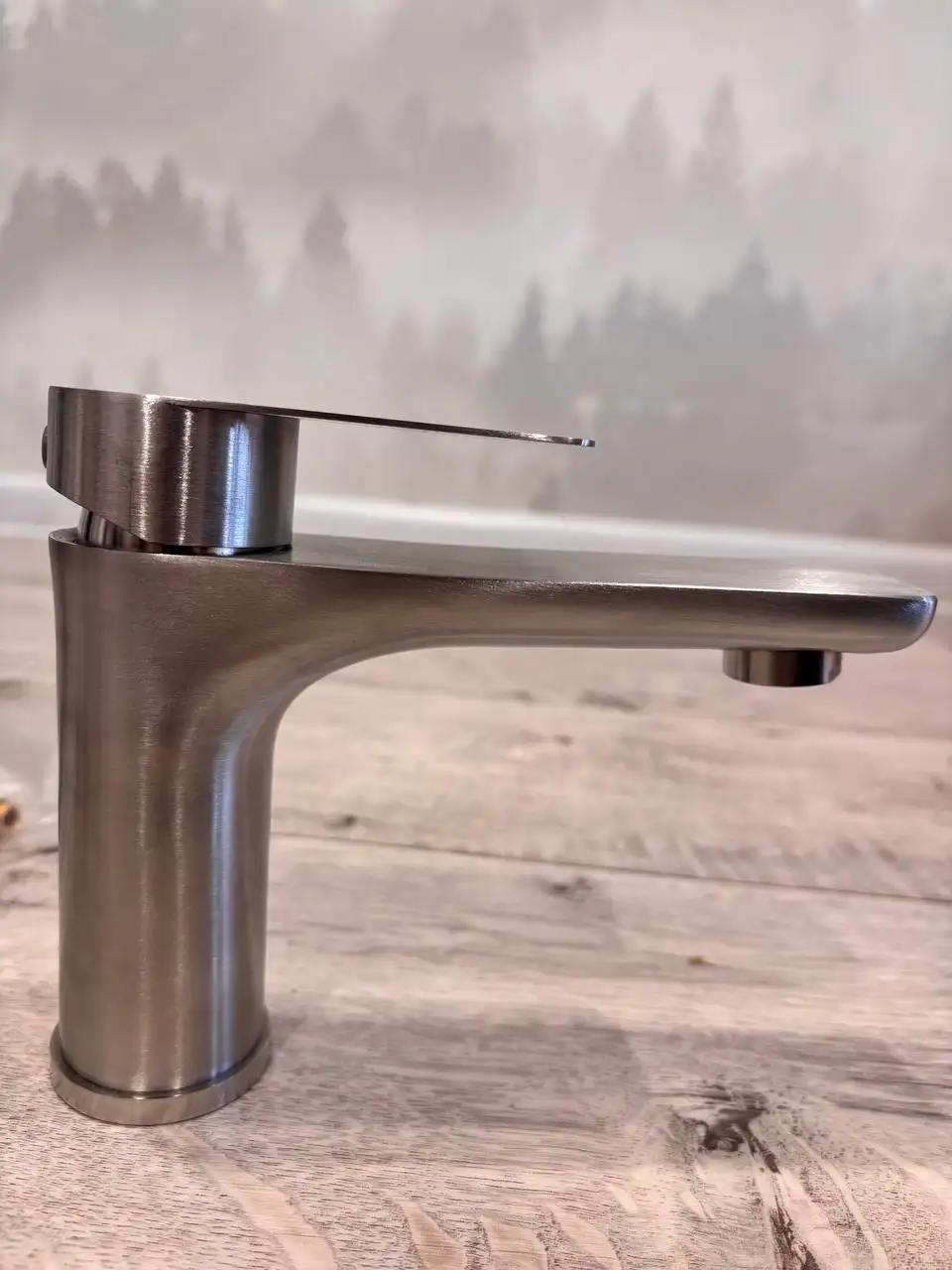 Новый смеситель для раковины в матовой нержавеющей стали - Сантехника (Для дома и дачи) в Уфа