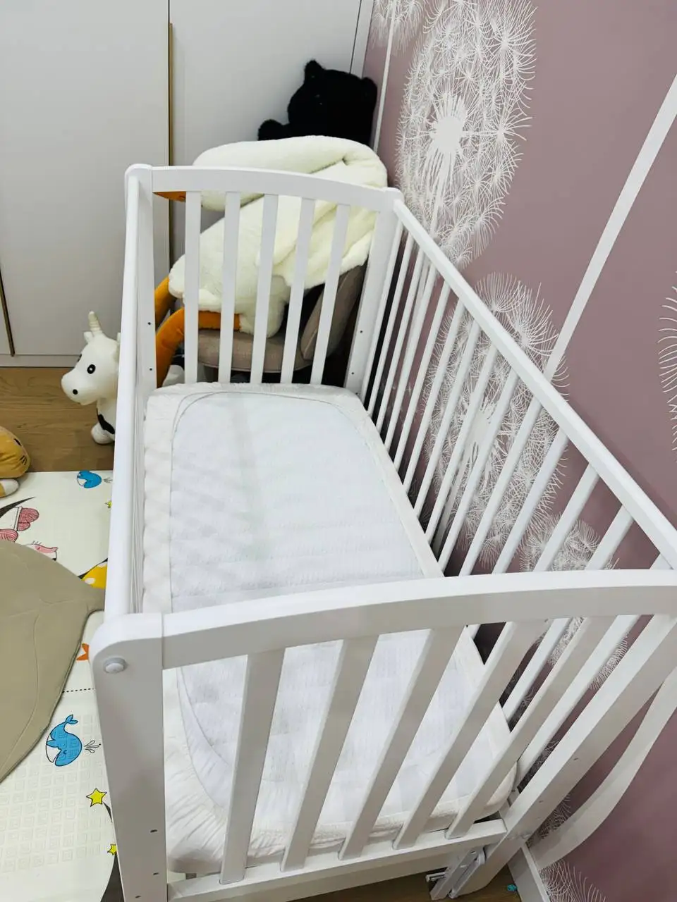 Продам детскую кровать Аскона 120х60 с матрасом - Детская мебель (Товары для детей) в Уфа