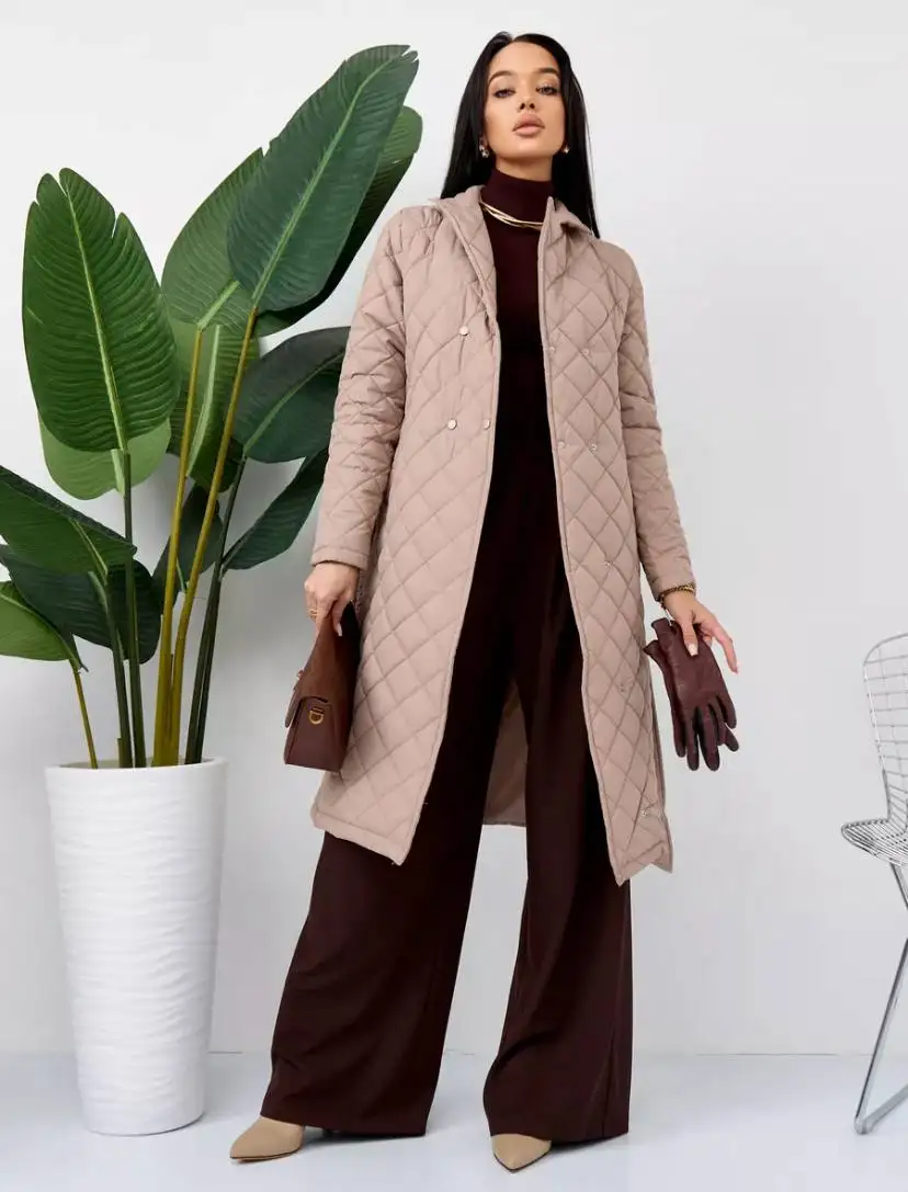 Демисезонное стеганое пальто 44-46 размер - Верхняя одежда (Одежда) в Уфа