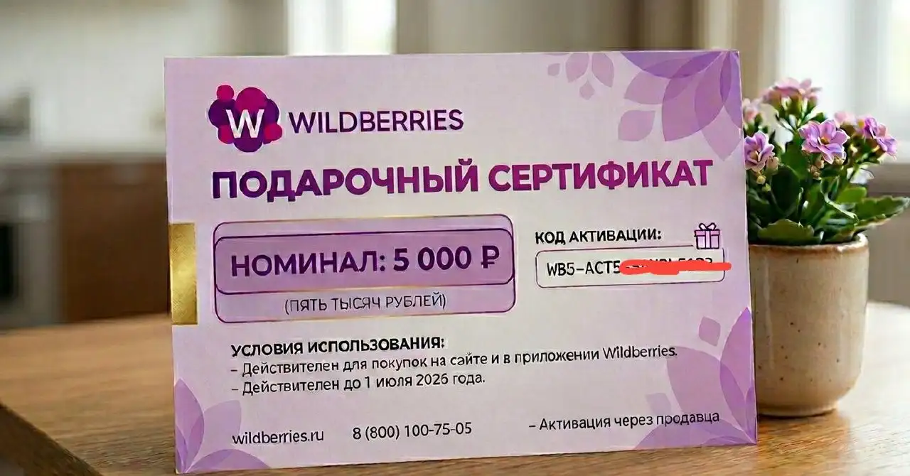 Купон Wildberries на 5000₽ - Купоны и акции (Барахолка) в Уфа