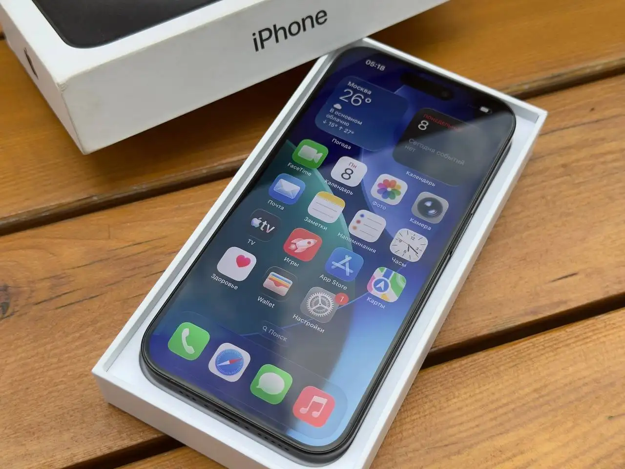 iPhone 15 Pro 256GB Black Titanium - Мобильные телефоны (Электроника) в Уфа