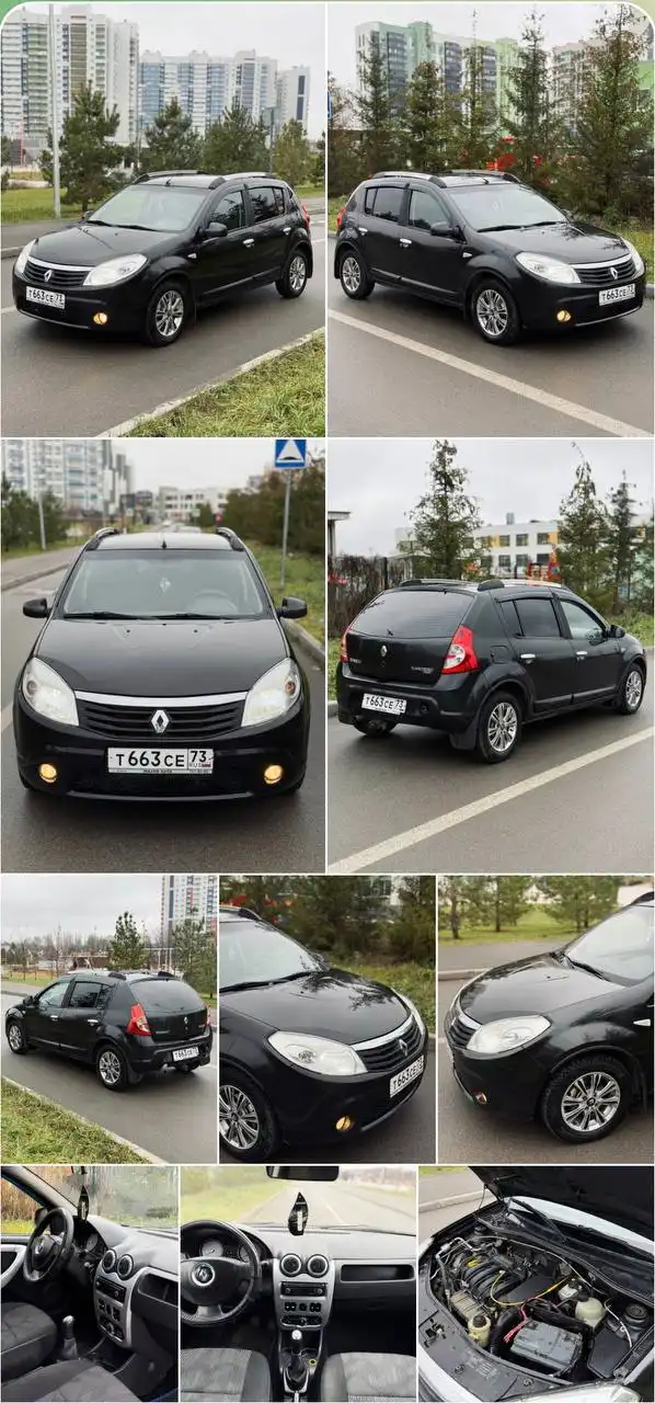 Renault Sandero 1.6 102 л.с. 2010 г.в., 4 собственника, пробег 290000 км