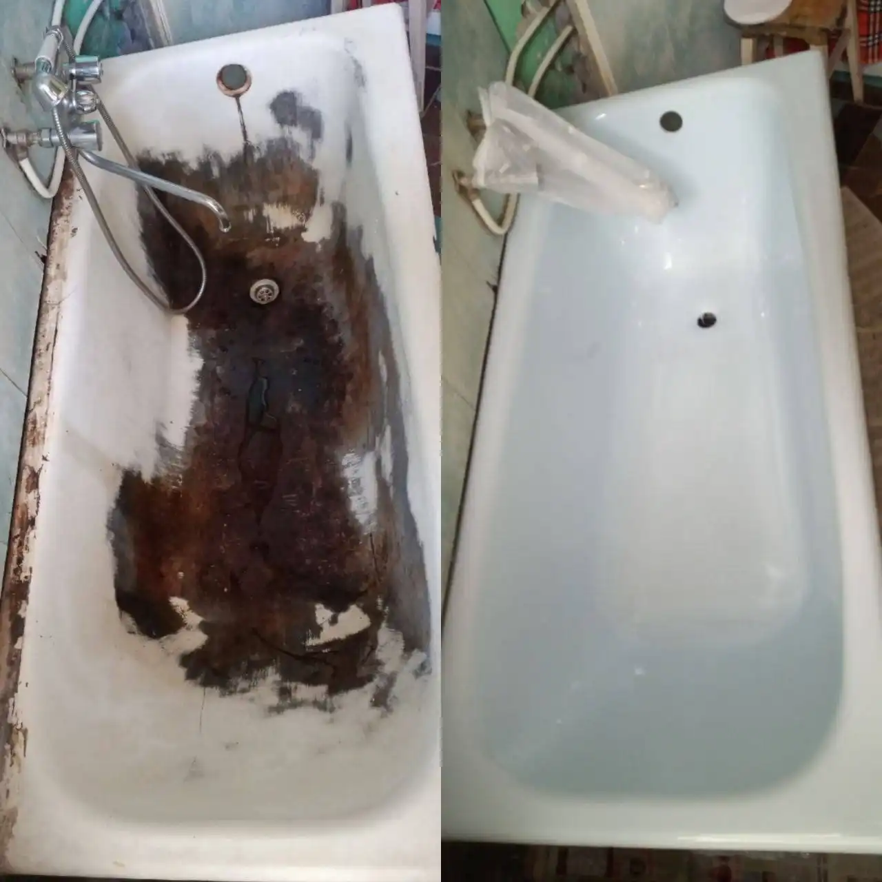 Реставрация ванны жидким акрилом за один день - Ремонт и реставрация (Услуги) в Люберцы