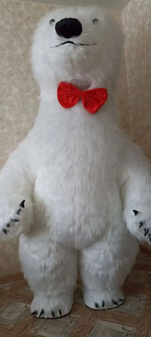 Аренда костюма белого медведя для мероприятий
