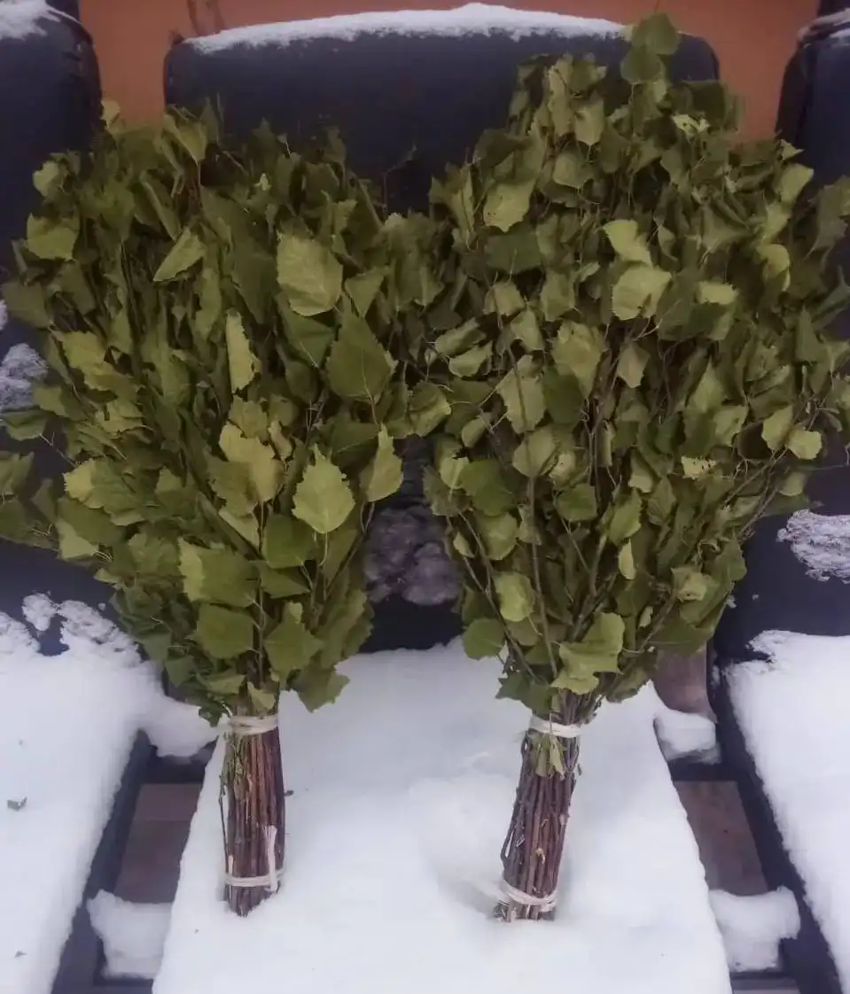 Веники берёзовые для бани на новогодние праздники