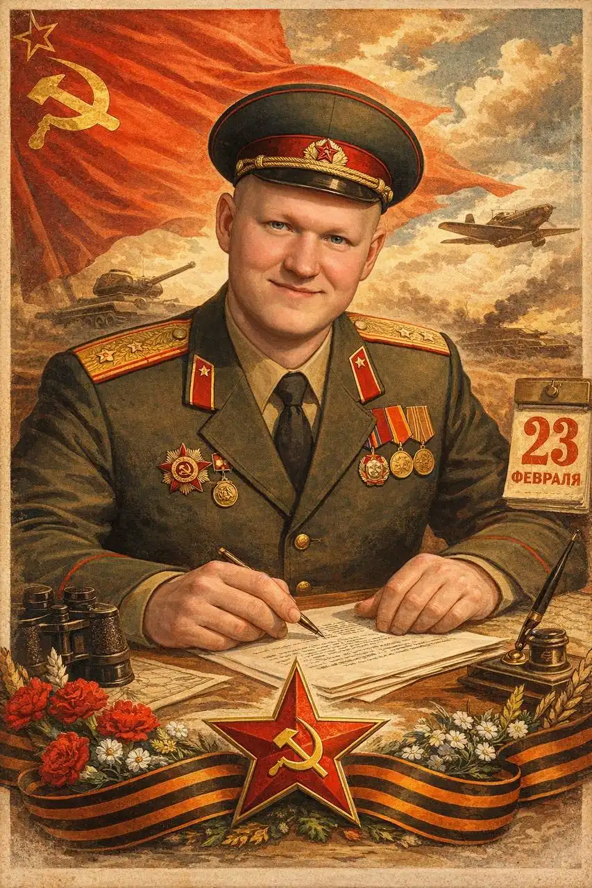 Открытки к Дню защитника Отечества - Полиграфия (Услуги) в Красноярск