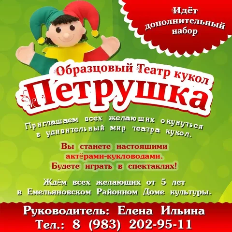 Приглашение в театр кукол для детей 5-13 лет - Туры и экскурсии в Красноярск