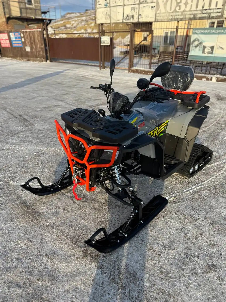 Квадроцикл Tezza Storm 2-в-1 200cc с гусеницами и колесами - Авто в Емельяново