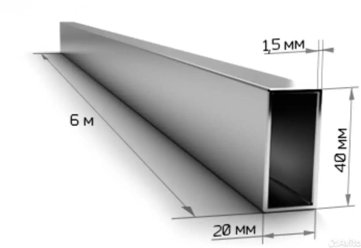 Продажа прямоугольной трубы 40х20х1,5мм - Металлопрокат (Запчасти) в Красноярск