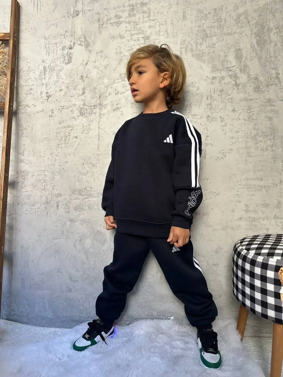 Костюм adidas футер с начёсом детский - Детская одежда (Одежда) в Красноярск