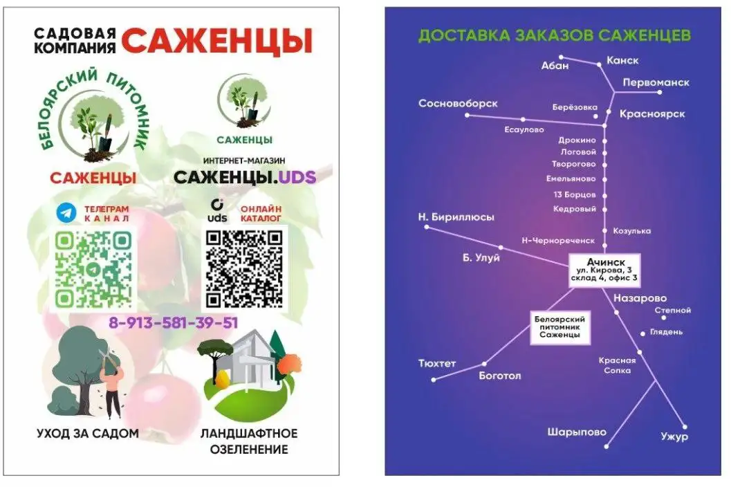 Саженцы в Емельяново и Красноярске - Саженцы (Для дома и дачи) в Красноярск