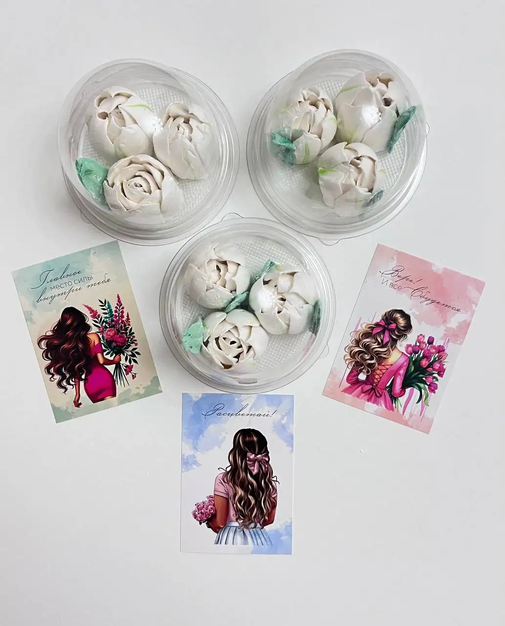 Домашний зефир ручной работы в виде тюльпанов - Сладости (Барахолка) в Емельяново