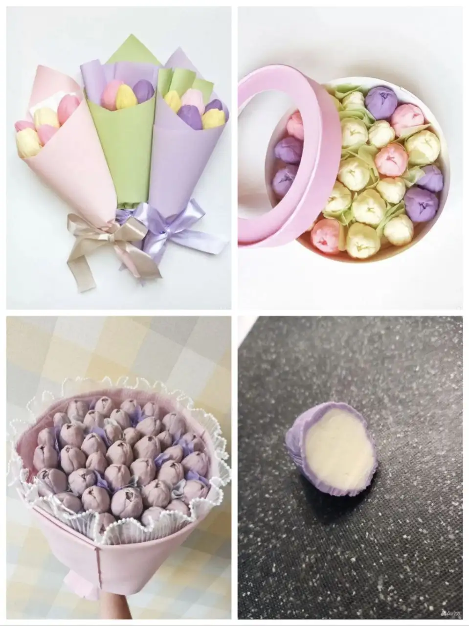 Оригинальный подарок на 8 марта для сладкоежек - букет из шоколадных цветов с зефирной начинкой - Подарки (Хобби и отдых) в Красноярск