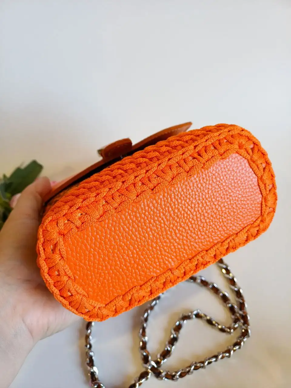 Сумочка Мини Биг из полиэфирного шнура и натуральной кожи - Аксессуары (Одежда) в Красноярск