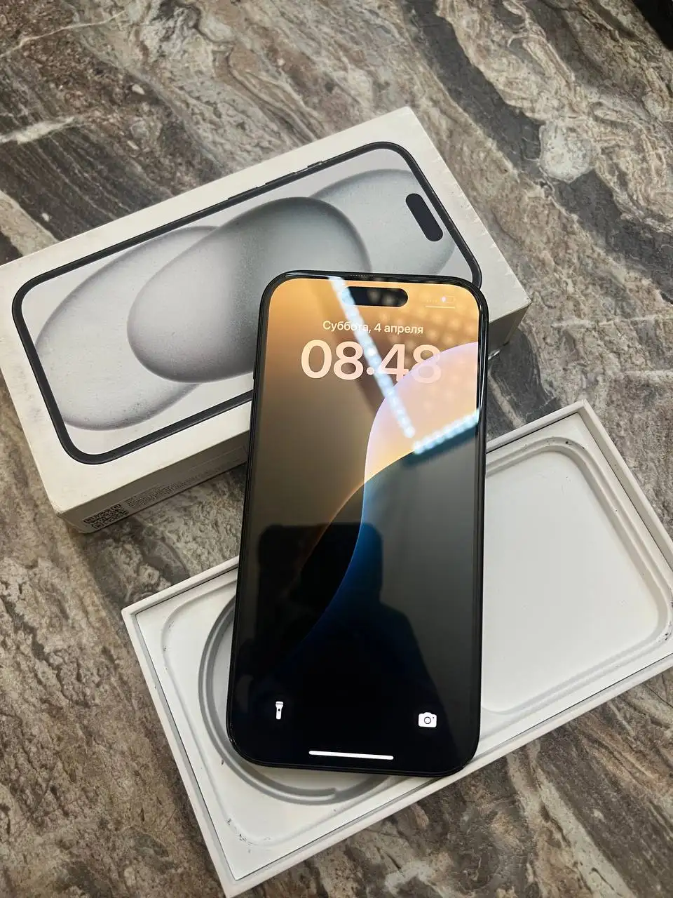 Продам iPhone 15 128гб 83% АКБ с защитой - Смартфоны (Электроника) в Красноярск