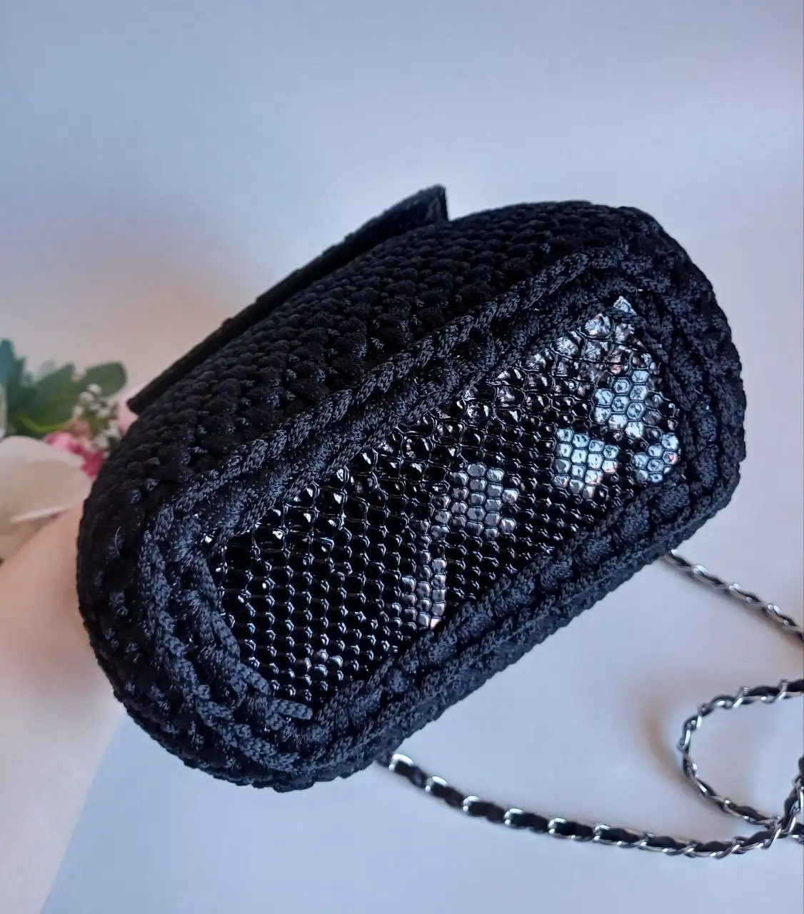 Маленькая чёрная сумочка ручной работы - Сумки и аксессуары (Одежда) в Емельяново